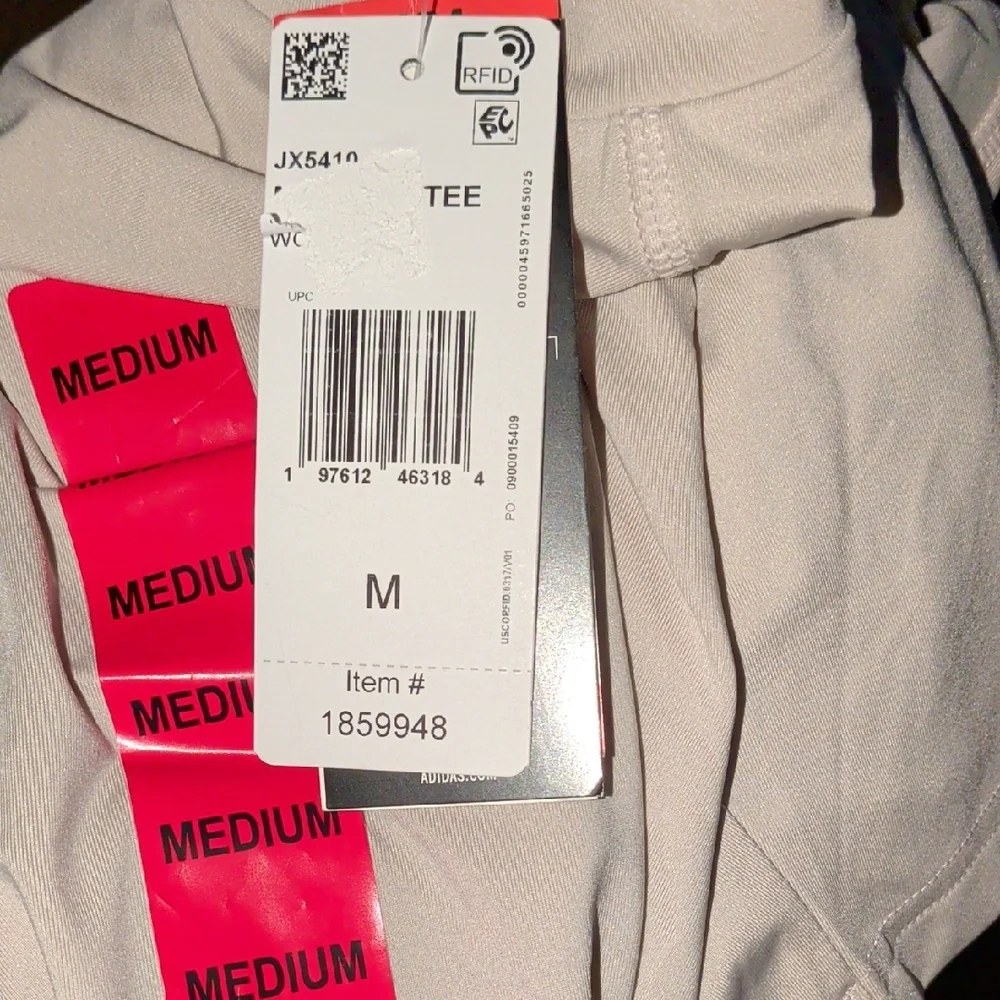 NWT Adidas Men's‎ Short Sleeve Active Tee Beige M
